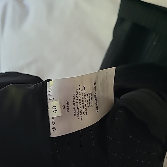 NWT Alexander McQueen Pinstripe Bootcut Dress Pants IT Size 40/US2-4 - Picture 6 of 10